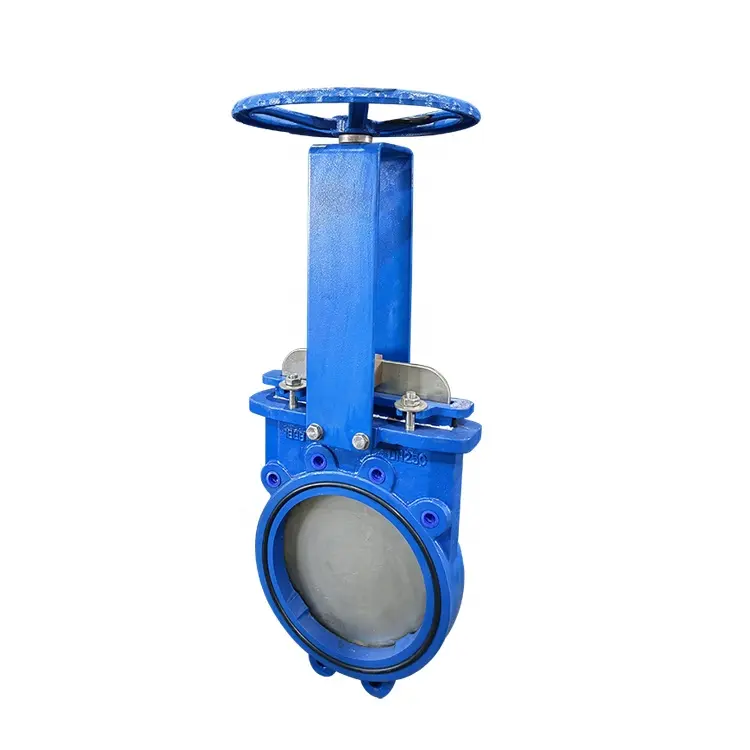 Soft Seal Resilient Seat Ductile Iron Pn10 Knife Gate Valve with Hand Wheel