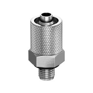 Coudes miniatures à angle droit entièrement en cuivre nickelé et raccords filetés externes PC3-M4 4-M5 & PL6-M6 avec joints d'étanchéité - Product Image 2