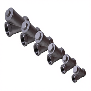 1/2--2 inç Paslanmaz Çelik 304 <span class=keywords><strong>Y</strong></span> Tipi Dişi Dişli Süzgeç Pirinç Filtre DN15-DN50 Su/Gaz/Yağ için Manuel Kontrol - Product Image 1