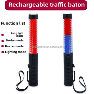 Cầm tay LED sạc an toàn giao thông Đèn pin Cây Đũa phép Baton ABS nhà máy vật liệu giá - Product Image 3