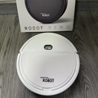 Penyedot Debu Robot Pembersih Rumah Tangga dengan Baterai, Pengumpul Debu, dan Fungsi Mengepel