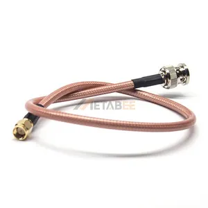 Factory RF Assembly Coaxial Cable RG142 with BNC to SMA Connector Male Plug
