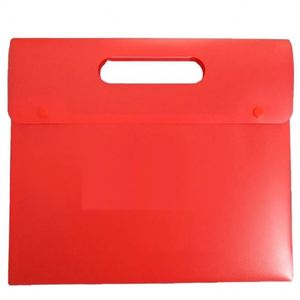 Bolsa de Documentos Transparente Portátil KE'mu A4 de PP con Asa y Logotipo Personalizado para Suministros de Oficina - Product Image 1