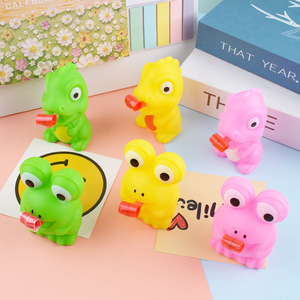 ของเล่นฟิดเจ็ตของเล่นกบและไดโนเสาร์ส่งเสียงดังของเล่นตุ๊กตาคลายเครียดคลายเครียดพร้อมนกหวีดบีบีของขวัญแสนสนุกสำหรับเด็ก - Product Image 4