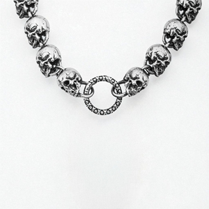 Collier chaîne à maillons punk hip hop en argent sterling 925, épais, fait à la main pour hommes et femmes, style streetwear, cadeau de mariage, rhodié noir - Product Image 2