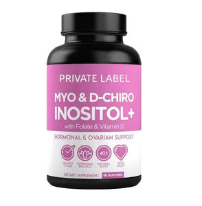 Gélules de Myo-Inositol en Marque Blanche Soutien Féminin avec Folate Vitamine D-Chiro Inositol - Product Image 4