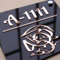 Plaques d'adresse au design moderne, plaques de signalisation ADA en braille, impression UV sur acrylique, logo personnalisé pour bureau, plaque commerciale, panneaux de porte