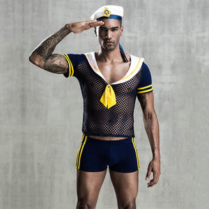 Disfraz de Marinero para Hombre, Disfraz de Cosplay para TV y Cine, Halloween, Purim, Carnaval, Fiesta Nocturna, Sexy, de Poliéster - Product Image 3