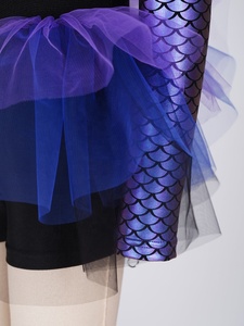 Leotardo con Estampado de Escamas de Pez para Niñas, Tutú Lírico, Disfraz de Sirena para Ballet, Recital, Competencia, Danza - Product Image 5