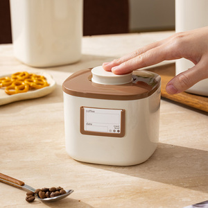 Anya bán buôn nhựa Pop <span class=keywords><strong>Jar</strong></span> chân không nhà bếp bên kín thực phẩm lưu trữ hạt cà phê trà đường kín <span class=keywords><strong>Jar</strong></span> Set Bìa Stackable - Product Image 2