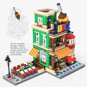 Set de Construcción de Bloques de Plástico ABS Modelo 6313, Serie Escena Urbana, Restaurante de Camiones de Comida BBQ, Juguete de Construcción para Niños de 0 a 3 Años - Product Image 3