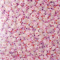 Décoration florale en macramé, rose en soie, mariage, rose blanche, toile de fond murale