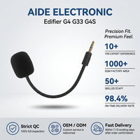 Microphone pour casque EDIFIER G4 G33, accessoires pour casque G4S avec suppression du bruit, design tendance, boucle + tige coudée