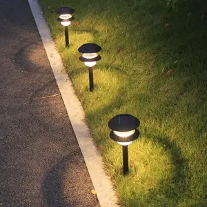 Spotlight Landschap Tuin Yard Path Gazon Solar Lampen Outdoor Aarding Led Licht Zonnepaneel Led Ondergrondse Licht