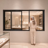 Fenêtre coulissante en alliage à une seule vitre, économique, hermétique, simple, pour appartement, avec luminosité optimale et économie d'énergie