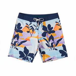 Short de plage respirant à séchage rapide pour hommes pantalon de sport de vacances short de natation vêtements de sport de fitness avec poches - Product Image 1