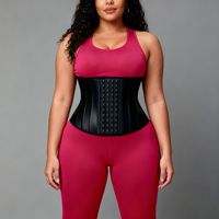 Ceinture de sudation amincissante pour la taille, 25 baleines en acier, gaine sculptante, ceinture de contrôle abdominal, corset amincissant réglable