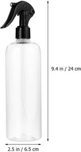 30ml 60ml 100ml 250ml 300ml 500ml Black White Trigger Spray Bottle Straw Bottle with Bamboo Trigger Pump Spray Cap - Product Image 2