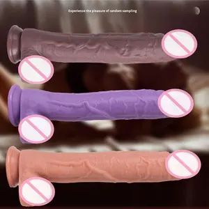 Doppels chicht flüssiges Silikon männliche Wurzel riesige Größe weiche Dildos für Frauen Home Vaginal Bottom <span class=keywords><strong>Muscle</strong></span> Trainer <span class=keywords><strong>Penis</strong></span> - Product Image 4
