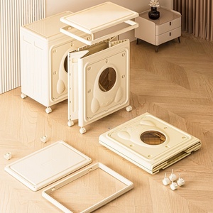 Cesto de Ropa Plegable de Plástico, Resistente y Portátil, Organizador de Ropa Sucia, Caja de Almacenamiento de Ropa Extra Grande con Capacidad de 160L - Product Image 4