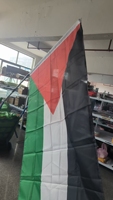 Drapeau Palestinien Économique, 100% Polyester 90*150cm, Vente en Gros, Expédition Directe Usine