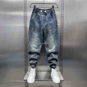 Jeans design pour hommes de haute qualité vintage effet guidon jeans adaptés aux jeans pour hommes de taille plus Vente en gros - Product Image 3