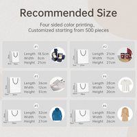 Sacs d'art de luxe personnalisés avec logo imprimé, durables et recyclables, pour chaussures, vêtements, boutiques de détail, boulangeries, épiceries, emballages cadeaux