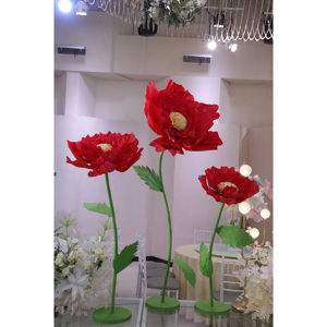 Recién llegado, venta directa de fábrica, flor artificial decorativa para el hogar, Rosa Danfeng - Product Image 3