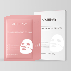 Masker hidrogel pencerah nada kulit, perawatan wajah Korea Label pribadi masker wajah nyata dalam mengurangi pori-pori Hydrating - Product Image 1