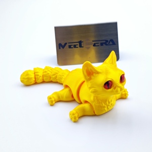 Özelleştirilmiş <span class=keywords><strong>3D</strong></span> Baskılı Kedi Oyuncakları Sevimli Eklemli Kediler Esneklik İçin İşleme Hizmetleri Reçine/Naylon/PLA Tek Adres - Product Image 6