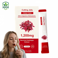 Extrait de Garcinia Cambogia OEM 1200mg Coupe-Faim Adulte Stimule le Métabolisme Contrôle les Envies 10 Sachets Faible en Gras