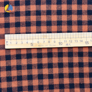 Personalizzabile 100% tessuto di flanella di cotone spazzolato singolo lato Twill tessuto Plaid <span class=keywords><strong>Pattern</strong></span> 145cm di larghezza per camicia pigiama Homewear - Product Image 4