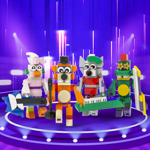 MOC Briques MOC1556 265Pcs Minuit Ours Violation De Sécurité <span class=keywords><strong>FNAF</strong></span> <span class=keywords><strong>Jeux</strong></span> Créatifs Mini Bricolage Blocs De Construction Ensembles Éducatifs Enfants Jouets - Product Image 6