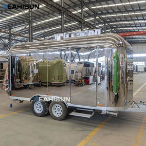 Camion de restauration mobile en acier inoxydable et pour <span class=keywords><strong>camping</strong></span>-<span class=keywords><strong>car</strong></span>, idéal pour la vente de glaces, de café ou de nourriture, avec protection contre le vent - Product Image 6