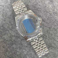 Kit de Modification de Mouvement NH35/36 pour Montres Seiko Personnalisées – Boîtier en Acier Inoxydable de 36 mm et Bracelets/Sangles en Métal de 39 mm avec Loupe