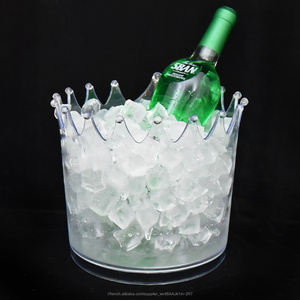 Personnalisé <span class=keywords><strong>5</strong></span> litres en plastique transparent seau à glace de vin de bière pour le <span class=keywords><strong>club</strong></span> de barre - Product Image 3