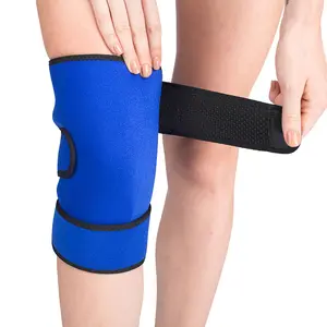 関節の痛みを和らげるためのプロの自己発熱ネオプレンブレーストルマリン加熱ファブリックサポートベルト膝パッド