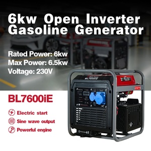 6KW nhà nhỏ ngoài trời điện dự phòng Máy phát điện xăng điện bắt đầu mở khung máy phát điện biến tần 6KVA 6.5kva Máy Phát Điện Xăng - Product Image 2