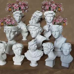 Tùy Chỉnh Bắc Âu Nghệ Thuật Nhựa Thủ Công Mỹ Nghệ Bình David Venus Đầu Điêu Khắc Cho Trang Trí Nhà Phòng Khách Phòng Ngủ Có Sẵn Nhiều - Product Image 2