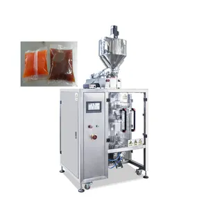 Vertical tomato sauce pouch packing machine for liquid