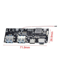 JYWD QC4.0 LED Dual USB 5V 4.5A 22.5W Micro/Type-C USB Mobile Power Bank 18650 Module de charge Protection de la température/des circuits