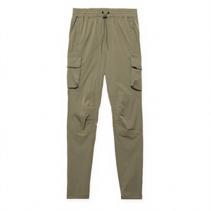 Pantalon de jogging moderne et tendance pour homme, 100 % coton, léger, avec cordon de serrage ajustable à la taille et poignets côtelés, idéal pour le sport, la gym et les activités de plein air - Product Image 1