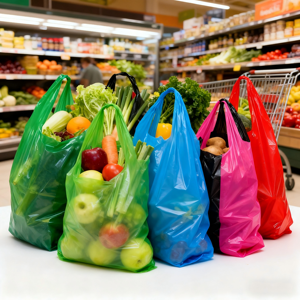 Sacchetti in Plastica PE per Supermercati e Ristoranti, Personalizzabili con Logo, per Negozi di Alimentari e Asporto - Product Image 3