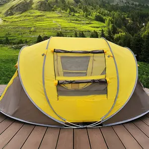 자동 빠른 개방 보트형 텐트 비 방지 태양 증거 운반하기 쉬운 비치 캠핑 야외 텐트