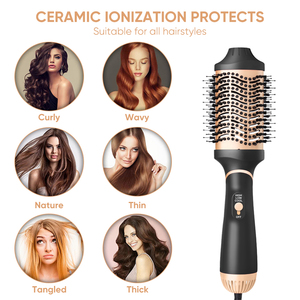 <span class=keywords><strong>Brosse</strong></span> pour sèche-<span class=keywords><strong>cheveux</strong></span> en une étape <span class=keywords><strong>Brosse</strong></span> rotative pour sèche-<span class=keywords><strong>cheveux</strong></span> <span class=keywords><strong>Brosse</strong></span> ronde pour sèche-<span class=keywords><strong>cheveux</strong></span> Volumizer Hot Air Curler et Lisseur <span class=keywords><strong>Brosse</strong></span> 110V à 240V - Product Image 5