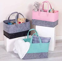 Panier à linge pliable en feutre non tissé avec poignées, grande capacité, durable, carré, pour jouets et vêtements sales – Tendance 2025, vente en gros