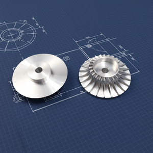 OEM Custom Multi Axis Milling CNC Machining Services Stainless Steel Impeller Parts for Aircraft Engine Turbine Compressor <strong>Units</strong> - Product Image 1