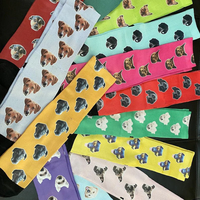 Logo personnalisé Drôle de Chaussettes fines en coton Chaussettes personnalisées 360 à sublimation numérique Chaussettes vierges à sublimation