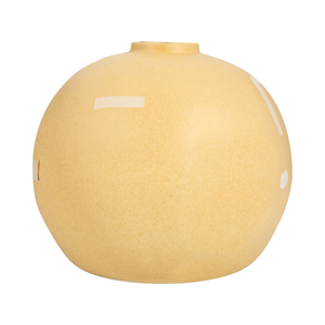 Vaso in Ceramica Rotondo con Design Boho per Arredamento Casa, Camera da Letto, Ufficio e Tavolo - Product Image 4