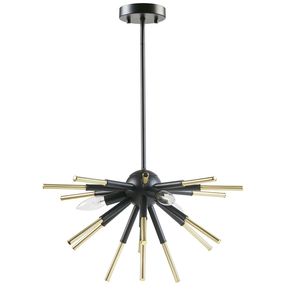 DB Contemporary 3-<b>Light</b> Spiked <b>Chandelier</b> Modern <b>Crystal</b> Chrome Steel for Home or Restaurant Remote Control Mode - Product Image 4